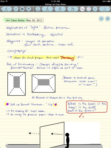 notes app for ipad