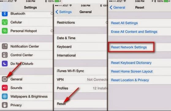 iphone network problem