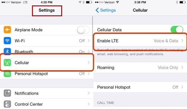 iphone showing no service