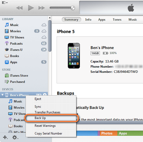 iphone backup recovery