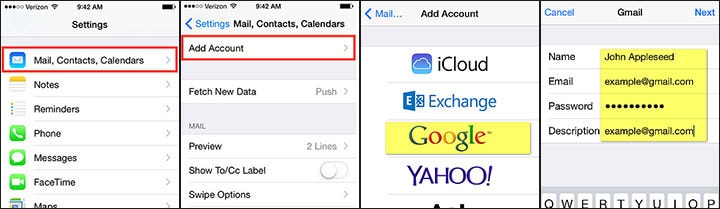 how to backup iphone notes to gmail