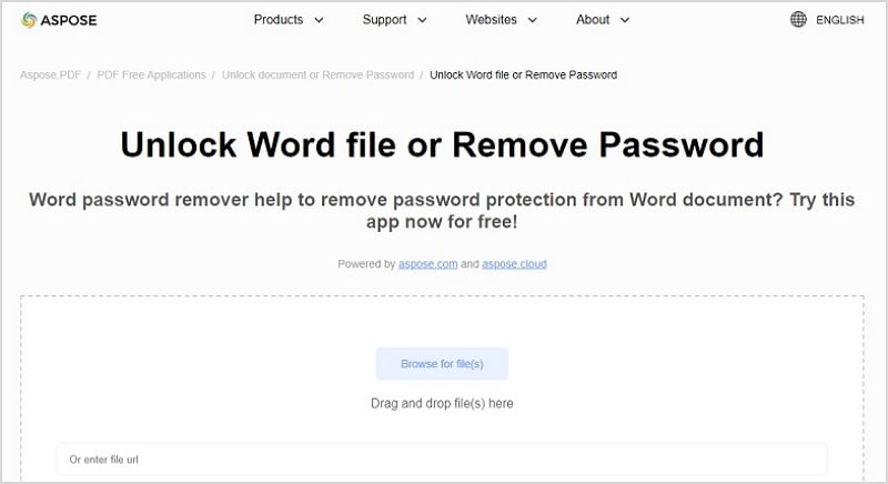 word password remover online - aspose