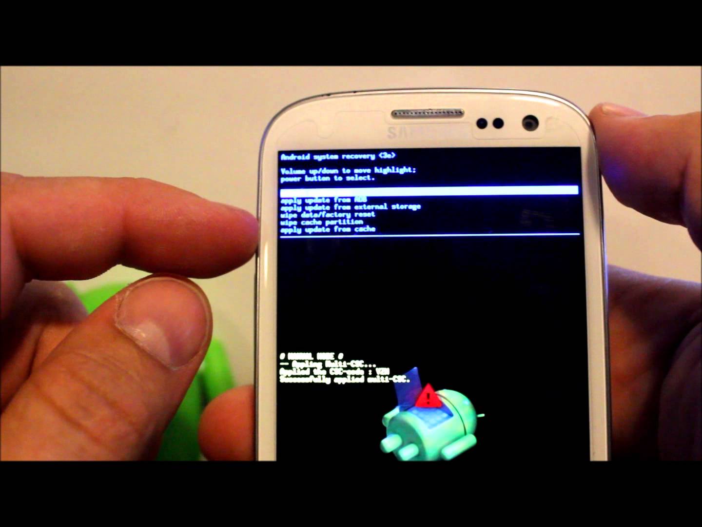 Samsung s3 recovery mode