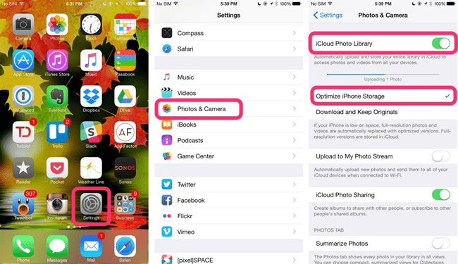 transferring photos from iphone to ipad