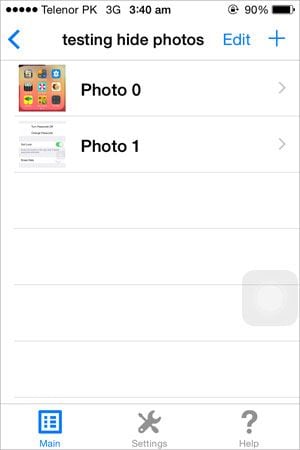 hiding photos on iphone
