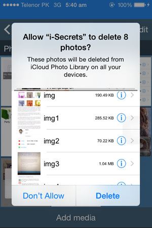 hiding photos on iphone