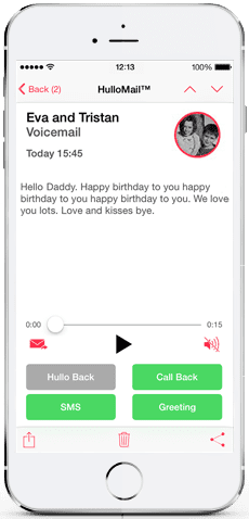 iPhone voicemail app