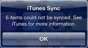 why wont my ipod sync