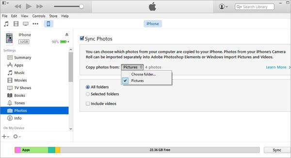 how to transfer pictures from iphone to ipad