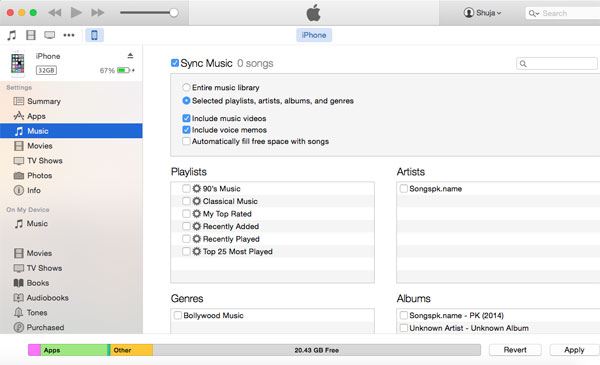 transfer music from mac to iphone