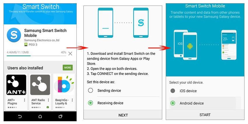 samsung transfer contacts