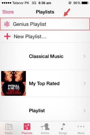 how to create a genius playlist