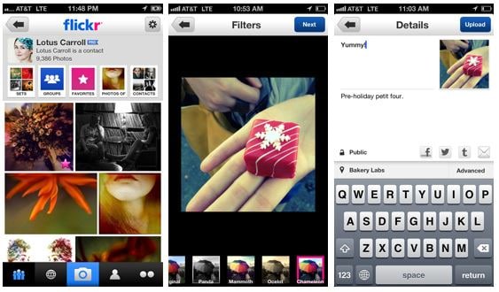 Upload Photos from iPhone to Flickr 