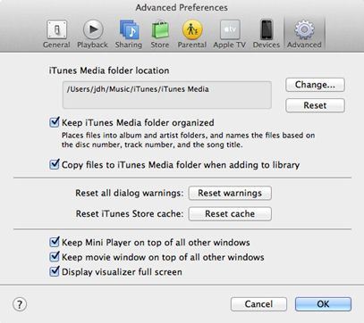 transfer itunes library from mac to mac