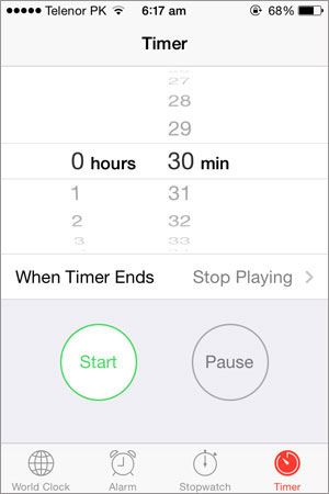 Image result for sleep timer iphone
