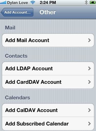 sync address book with iphone