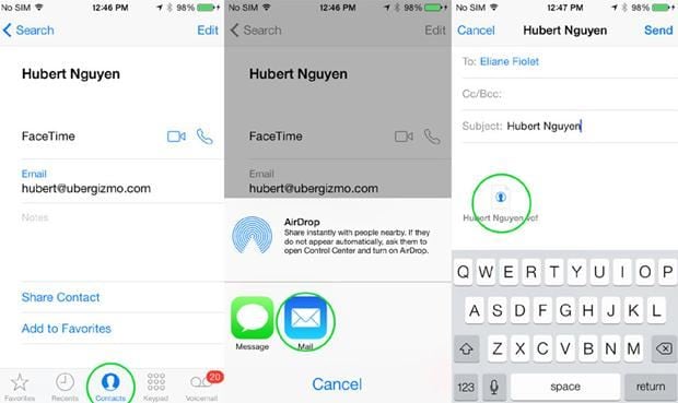 sync contacts from iphone to android