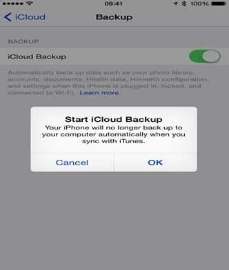 sync iphone to icloud
