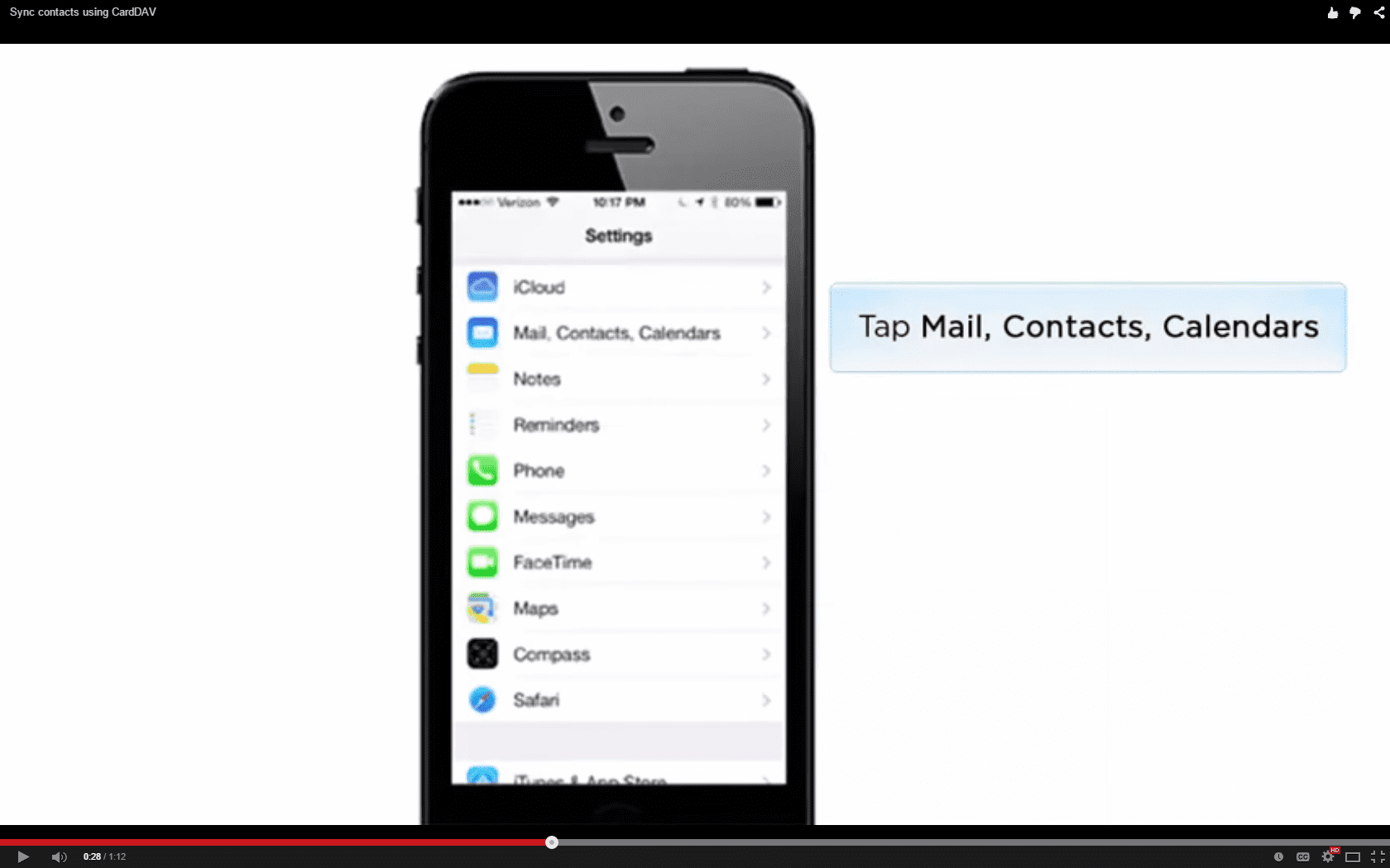 sync yahoo contacts with iphone