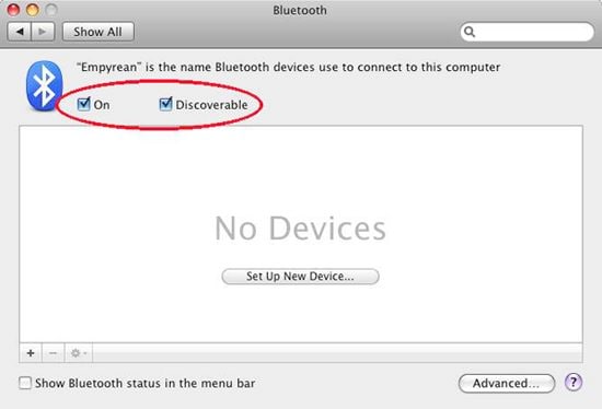 
trasferimento di file Bluetooth per iPhone