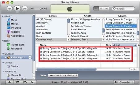 transfer itunes music from one computer to another