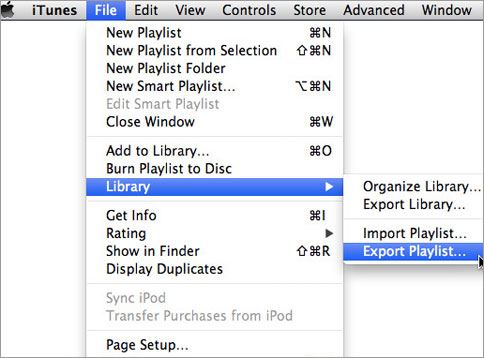 playlists to iTunes on Mac
