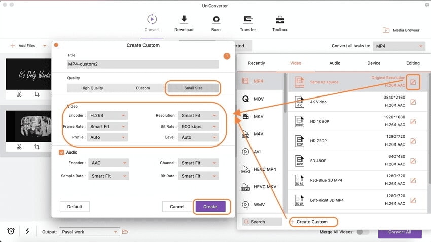 Comprimir vídeos para e-mail