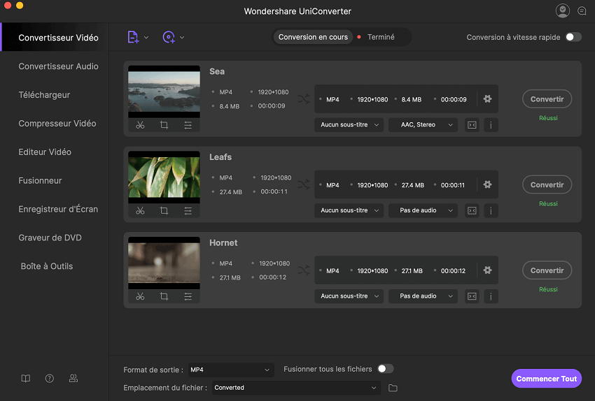 Exportez des vidéos AVI en iMovie
