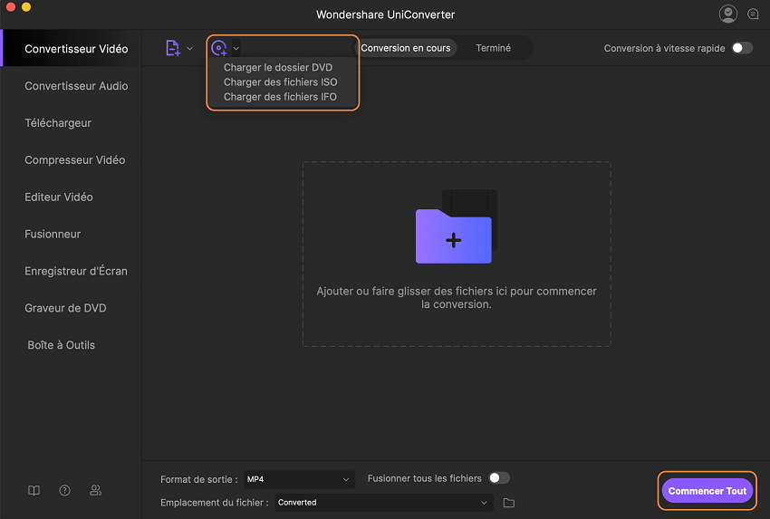 comment copier un dvd avec iskysoft imedia converter deluxe mac