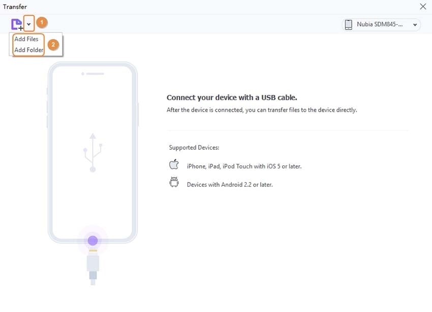 Move converted MP4 files to Transfer tab