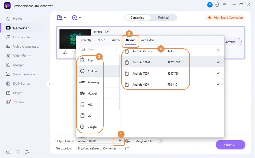 convert video for device 2