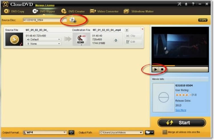 convert dvd to flv with clonedvd