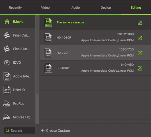 xvid format to imovie on mac