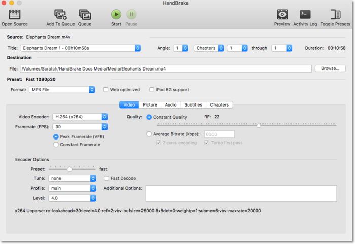 convert m2ts to mkv with handbrake