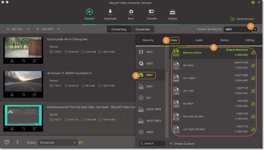 edit file to m2ts to mkv converter