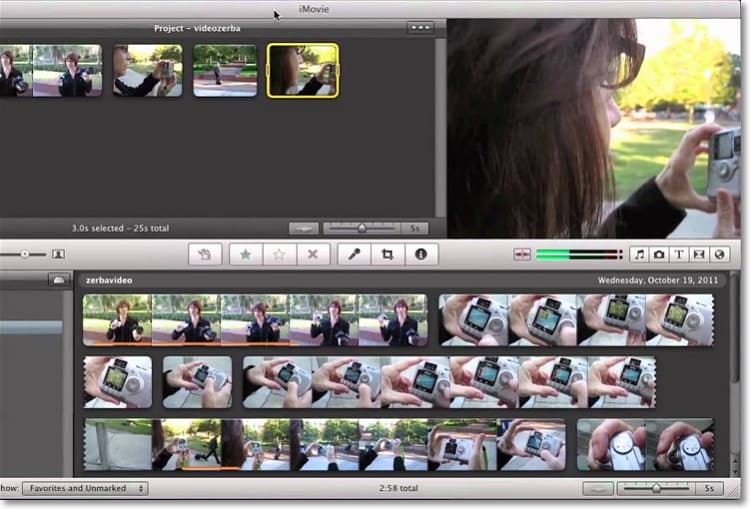 import file to imovie