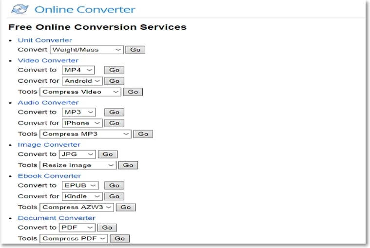 online converter