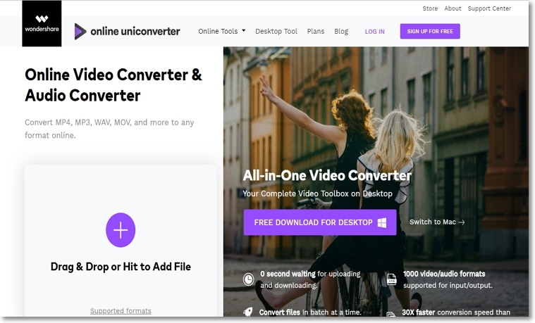 Convert Video, Audio, Link Free Online in All Formats #1