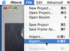 imovie à quicktime sur mac