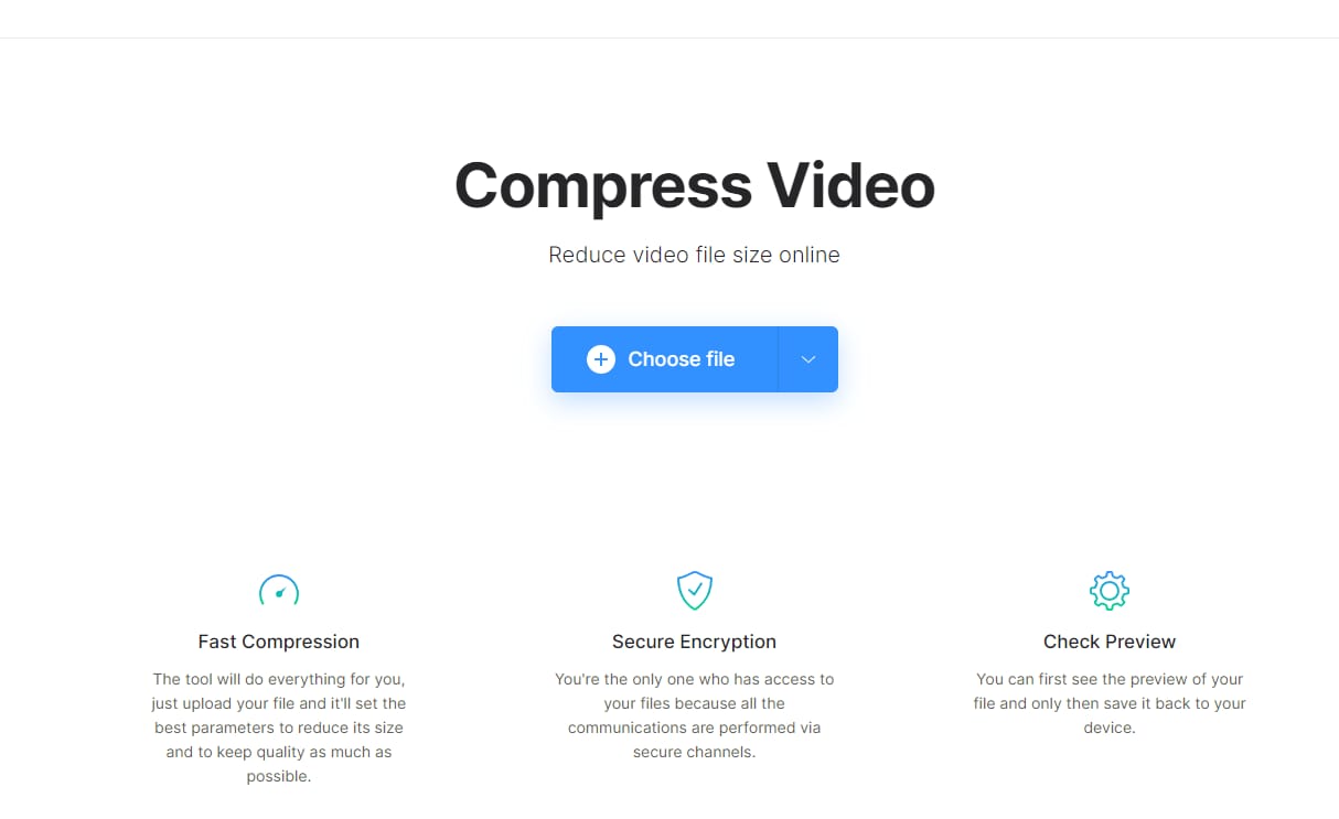 clideo online video compressor