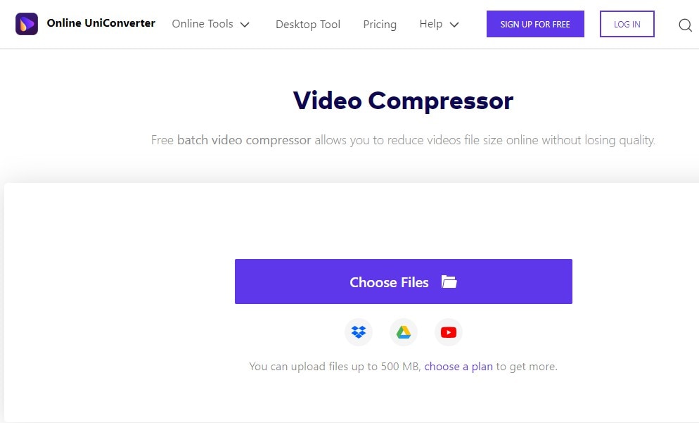 online video compressor