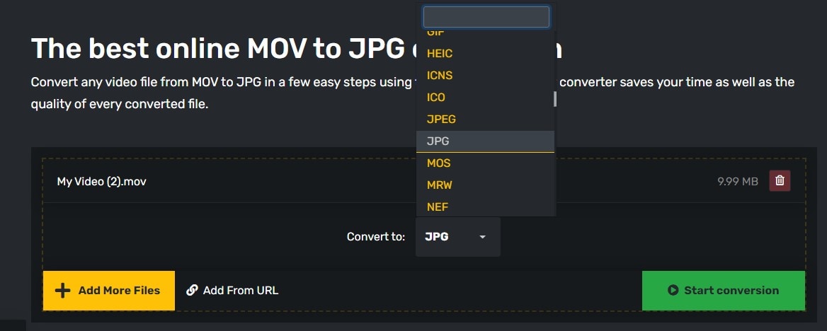 mov to jpg online