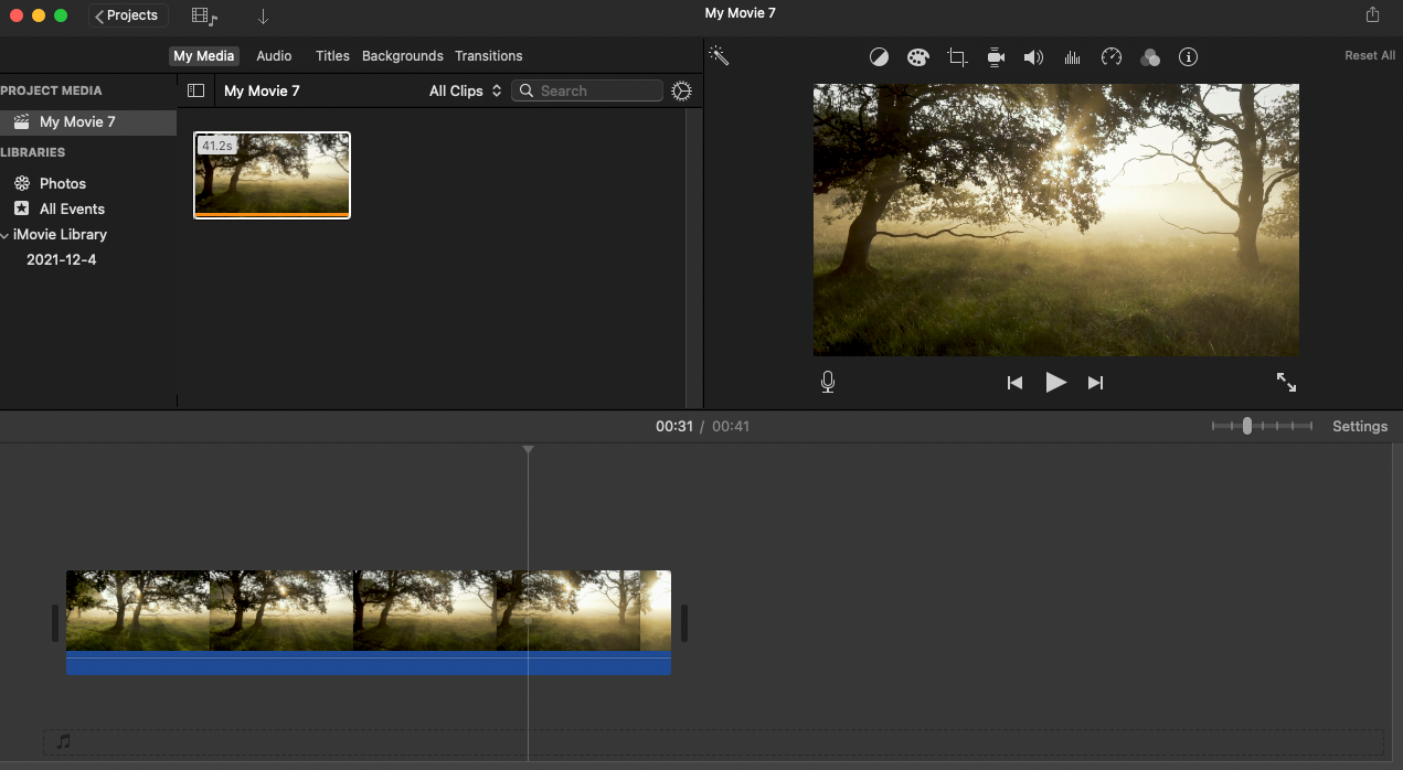 mov to wav imovie