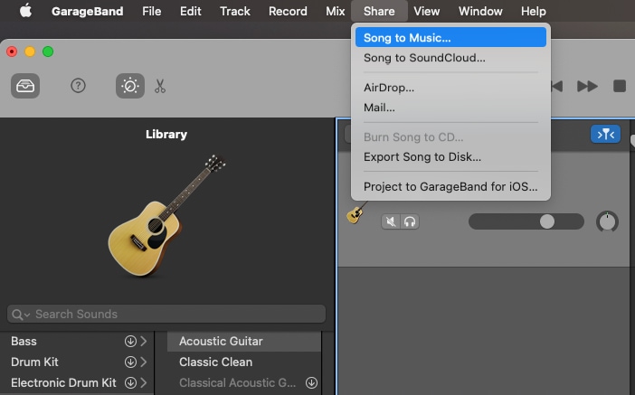 export garageband to mp3