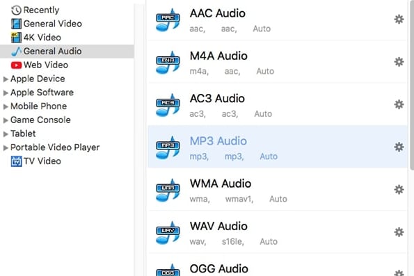 use ifunia to convert ogg to mp3