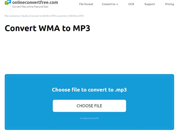 online convert free wma mp3