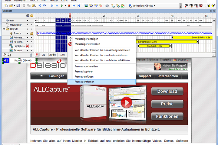 mp4 voice recorder Balesio ALLCapture