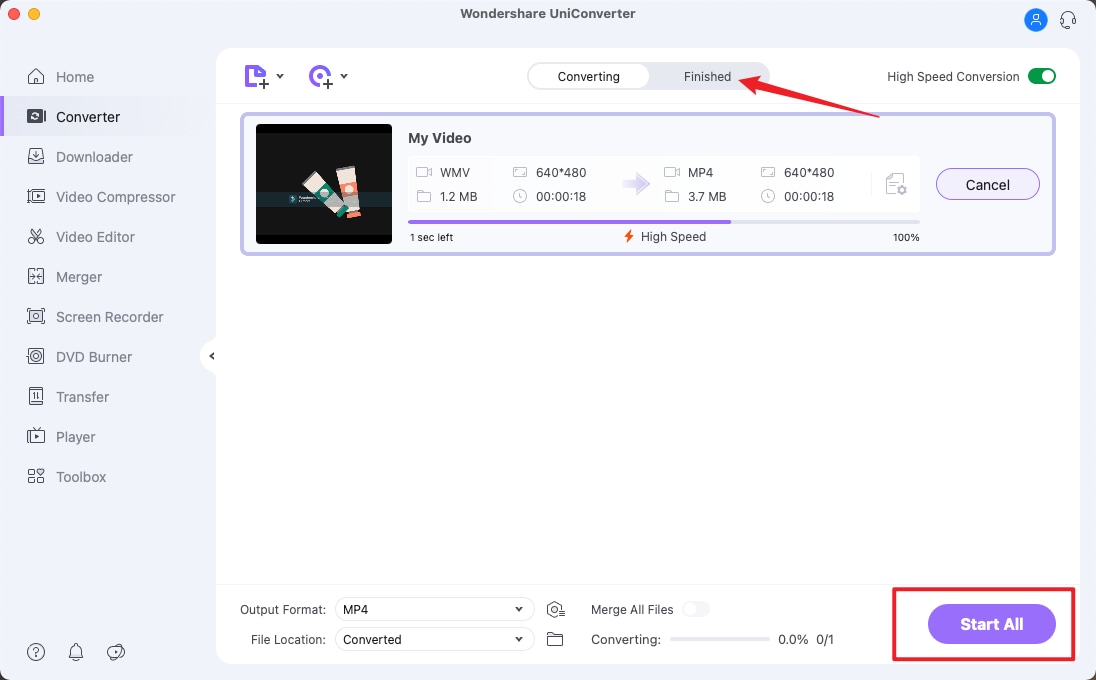 convert wmv to mp4