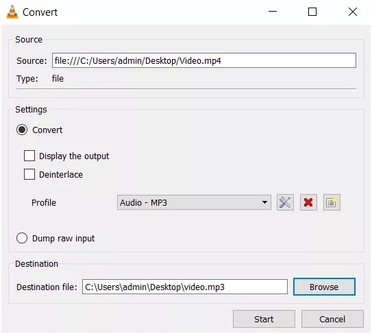 upload youtube to mp3 with vlc 3