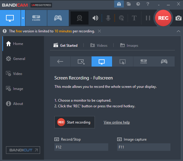 use bandicam to record webcam